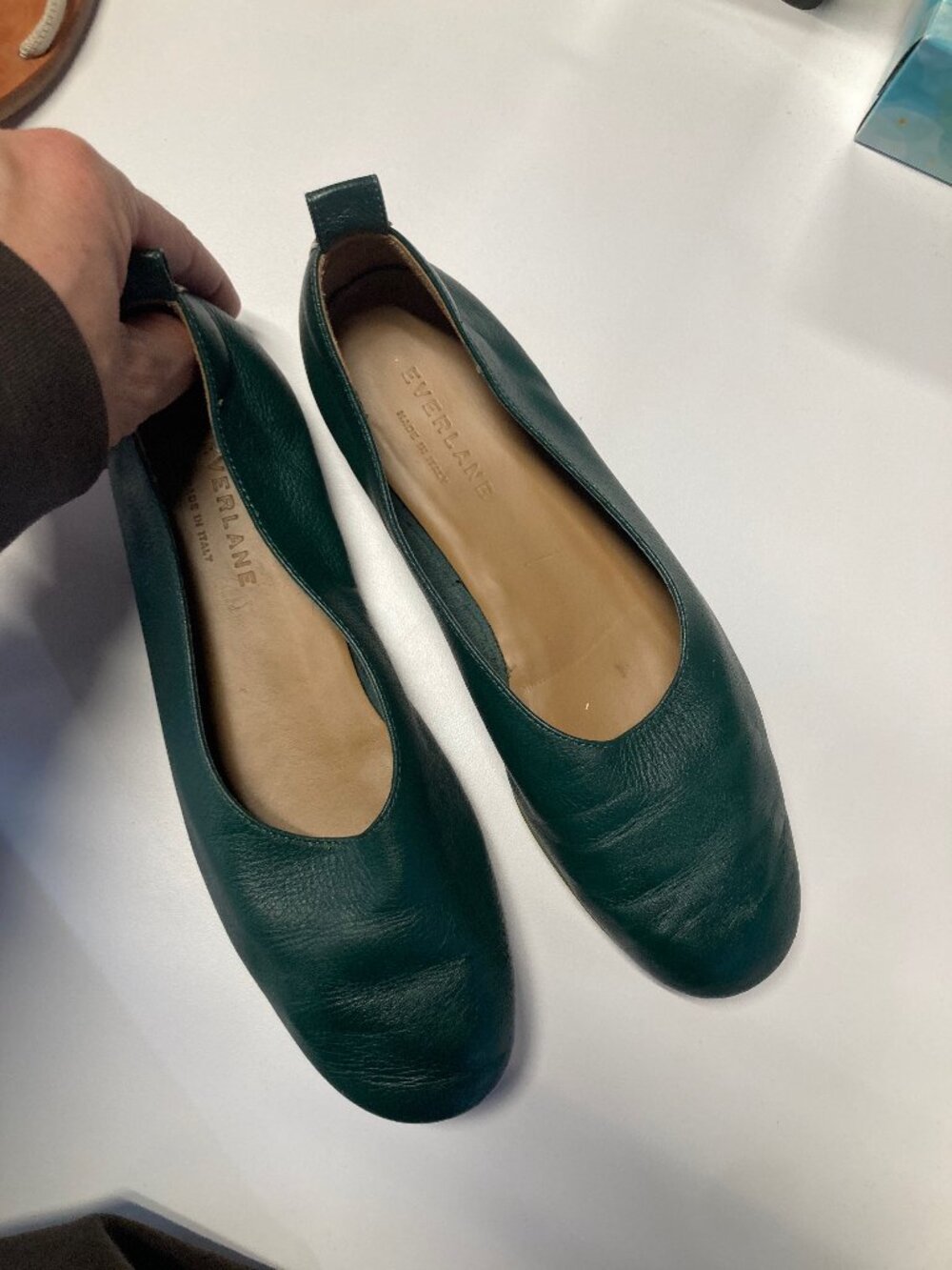 US5.5 Everlane Green Day glove loafers